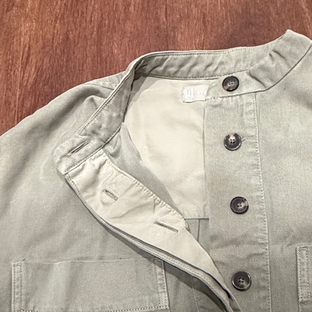 Everlane The Tencel Easy Workwear Dress MIDI Olive Green - Picture 5 of 16